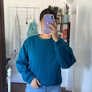 Turquoise sweatshirt